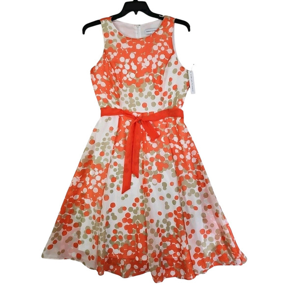 Emma Michele ~Woman Size 8~ Multicolor Sleeveless Midi Dress Fully Lined NWT. - Picture 5 of 14